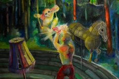 'MÄRCHEN VON DEN ROTEN SCHUHEN', 2014, 100 cm x 80 cm, oil on canvas