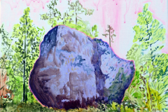 Melissa Wagner, Oybin, Fels, Acryl, comtemporary painting, pleinair, zeitgenössische Malerei