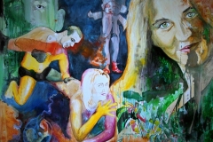 'FRAUSÖRENKE', 2008, 125 cm x 180 cm, acrylic on canvas