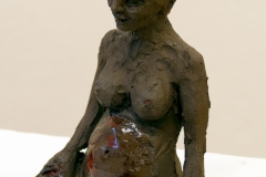 'DER LEIB, WO MILCH UND HONIG FLIEẞEN', 2018, clay, resin, milk, honey, wax