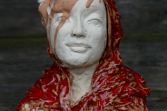 'LAUSCHTRAUM', 2020, 21cm x 20cm x 15cm, glazed ceramic