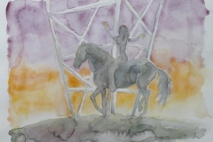 'DOÑA QUIJOTA', 2022, 27cm x 35cm, watercolor