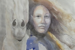 'EPONA', 2021, 30cm x 40cm, watercolor