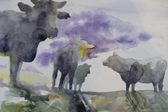 'MUHRUH', 2022, 27cm x 35cm, watercolor