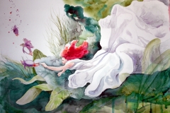 'SOMNIONAUTEN', 2016, 42 cm x 56 cm, watercolor