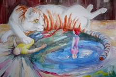 'VERHANDLUNGSBASIS', 2016, 42 cm x 56 cm, watercolor